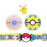Pok&eacute;mon Pikachu Clip 'N' Go Belt Set - 5,1 cm Pikachu Temalı Kemer ve Heal Ball Aksesuarları ile birlikte gelir