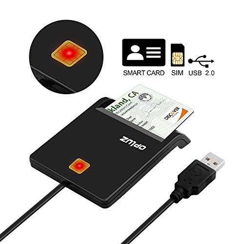 Smart Card Reader, opluz Tax Kartenleser | DOD Military & gemeinsamen Zugang CAC USB Smart Card Reader Kompatibel mit Mac OS und Windows