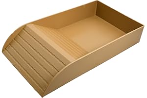 Aomhrek Tortoise Water Bowl, Tortoise Bath Spacious Tortoise Bath, Reptile Water Bowl Durable, Tortoise Table Accessory, Anti-Slip Tortoise Water Bowl, 35.5 x 20 x 6 cm (brown)