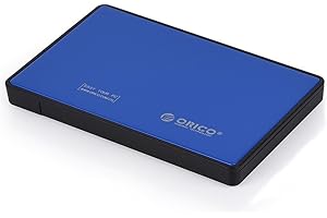 ORICO External USB 3.0 Hard Drive Enclosure with UASP for 2.5 Inch SATA III HDD and SSD – Blue