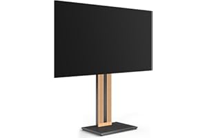 FITUEYES Design Support TV Pied pour Ecran de 32 à 65 Pouces Hauteur Réglable Angle Adjustable ±30° Charge Max 40KG VESA: 100 * 100-400 * 400mm Montage au Sol Série Zen