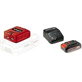 Einhell TE-CP 18 Li USB - Solo, Ak&uuml;l&uuml; Mobil USB Şarj Cihazı ve Einhell 18V 2,5 Ah PXC Starter Kit (Başlangı&ccedil; Seti)