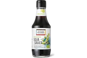 ‎FAIRTRADE ORIGINAL 200 ml Bio Soja Soße von Fairtrade Original | Sojasauce | Glutenfreie Soyasoße | 4 Monate gereift | ohne Geschmacksverstärker | Fair Trade Soja Sauce für asiatisch Kochen oder Sushi