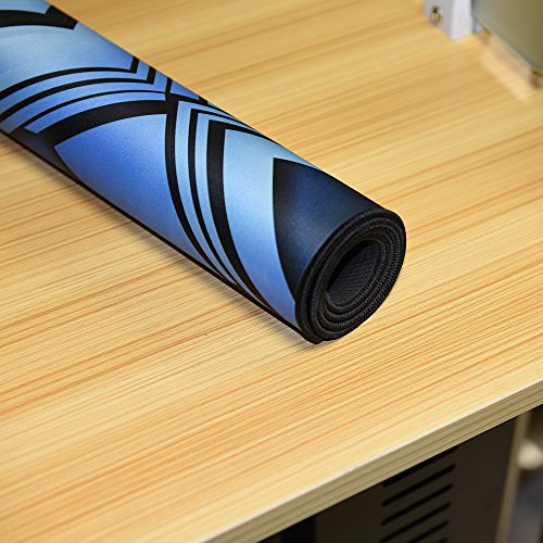 cmhoo verlängerter Gaming Mauspad/Pad genähte Kanten seidig glatte, Extended - 3