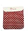 Spoilt Rotten Kids Red Polka & Cream Personalised Luxury Pram, Cot or Buggy Blanket. Embroidered With Any Name & Choice Of Spoilt Rotten Design Size is 90cm X 70cm. Gorgeous Quality Gift For Any God Child, Grandson, Granddaughter, Niece or Nephew.