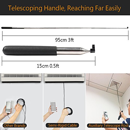 WiFi Endoskop,ROTEK Drahtlose Inspektionskamera,2.0 Megapixel 1080P HD Endoskopkamera,IP68 Wasserdichte SanitÃ¤r Schlange Kamera mit 8 LED-Leuchten fÃ¼r IOS Android Smartphone,Tablette - 5 Meter