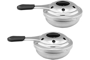 LNJ Alkoholbrenner - Fondue Brenner Aus Edelstahl Pastenbrenner Zubehör Spirituskocher Brennpaste Alkohol Mini Schokoladenkäs