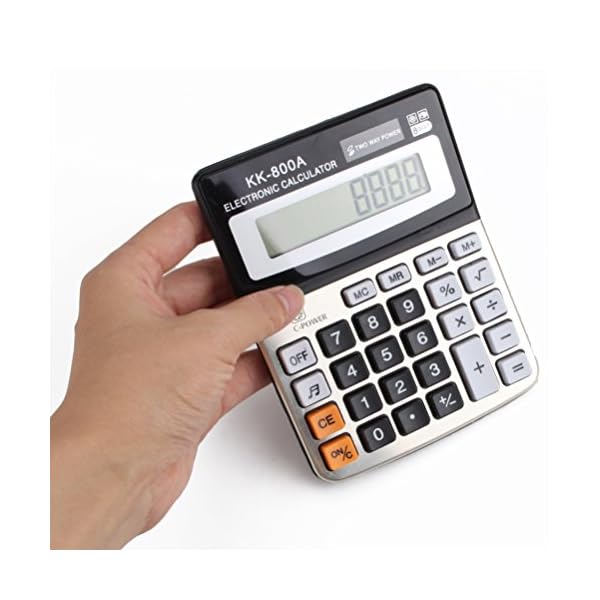 8 Digital Display Desktop Calculator Financial Business Accounting with Sound - Image 4