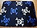 Skull and Cross Bones Non Slip Machine Washable Sheepskin Style Kids Rug. Size 70cm x 100cm