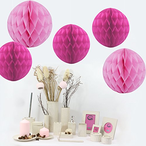 Feelshion Pompoms hängendes Gewebe Papier, Pom Pom Papierblumen, Partei Dekoration Kugeln für Geburtstags-Jungen-Babyparty/Hochzeit/Baby Shower - 2
