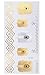 TAFLY Glitter Gold Transfer Temporary Tattoos Stickers 6 Sheeets