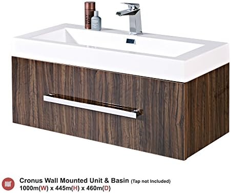 Cronus Wall Mounted Unit &amp; Basin - 1000mm (w) x 445mm (h)