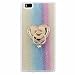 Produktbild Huawei P8 Lite (2015) 5,0 Zoll Hülle, MUTOUREN Huawei P8 Lite (2015) 5,0 Zoll Etui Hülle Tasche Schutzhülle TPU Silikon Case Cover Bling Glitzer Bunt Bumper mit Ring und Anti-Scratch Löschen Back Bumper für Huawei P8 Lite (2015) 5,0 Zoll