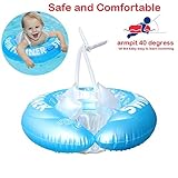 ★ [Seguro y cómodo] Cerraduras de seguridad dobles, elástico fácil de ajustar, protección doble para bebés, bolsas de aire dobles en ambos lados, flotabilidad doble, proporcionarán una postura ideal para nadar. Traiga a su bebé un momento agradable para nadar ..