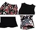 niceEshop(TM) Girl Pure Color Vest Small Broken Flower Hairband Harem Pants Set