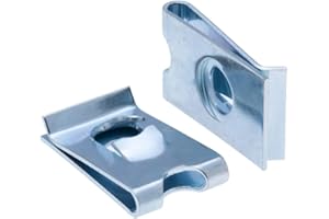 KEPLE Clip a U Typo 4.2 mm per Auto Clip Dadi Pannello Zincato Pannello Spire Clip Universale Montaggio Auto Clip Foro Filettatura per M3 M4 M5 (25 pezzi)