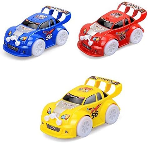 CDELEC 1PC Plastic Music Racing Car Gift Auto Drive Flash Light Children Kids Toy Car