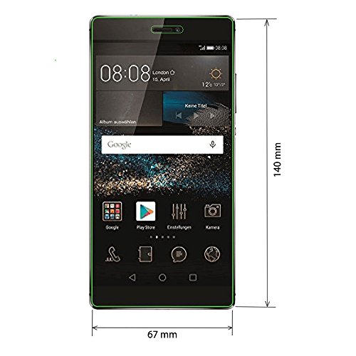 2x plt24 Huawei P8 Panzerglas Schutzglas 9H Hartglas Glasfolie Displayschutzglas Schutzfolie Display Folie für Huawei P8 ( 2er Set ) - 2
