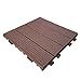 Produktbild WPC Holzfliese 30x30 cm Terrassenfliese Terrassendiele Holz Fliese Stecksystem WPC-W04 Dark Brown