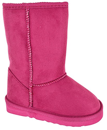 EYESONTOES NEW KIDS GIRLS WARM FAUX FUR LINED SNUGG WINTER GLITTER INFANTS BOOTS SIZE 6-2