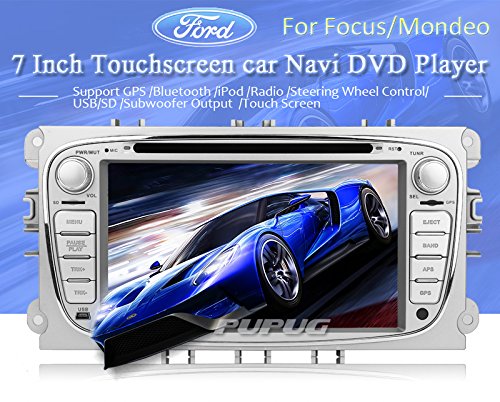 Cš¢mara Trasera Eincar Incluye !!! para Ford Focus Mondeo (a?o de Soporte Antes de 2012) de 7 Pulgadas Indash Coches Reproductor de DVD GPS Navi iPod ESTšŠreo Bluetooth Tarjeta de 8GB Pantalla tš¢