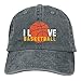 Produktbild Fashion Cotton Denim Baseball I Love Basketball-1 Classic Dad Hat Adjustable 081055