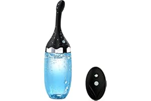 LARNMERN Enema Douche for Men, Automatic Electric Douches for Men & Women with 360° Nozzle, Remote Control 20oz Large Capacity Anti-Reflux Design Food-Grade Silicone for Safe & Comfortable Use