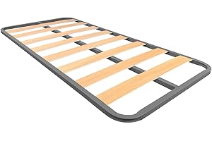 Matffy - Somier de Láminas Estructura 30x30mm Sin Patas, Estabilidad y Robustez, Tubo Acero 30 x 30 mm, Pintura Epoxi Gris, 90x190