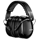 Casque antibruit Ear Protection Casque à Réduction du Bruit sans Fil Mpow Manchons d'oreille de sécurité Shooters Protection auditive, Head Band Coupes d'oreille avec mousse souple【ANSI S3.19 & CE EN521 Certificat】