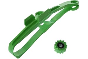 haiaxx Rouleau de Bras oscillant de Guide de Curseur de chaîne Vert pour Kawasaki KXF250 KXF450 KX250F KX450F KXF 250 450 Moto 2009-2016 Rouleau de chaîne Vert