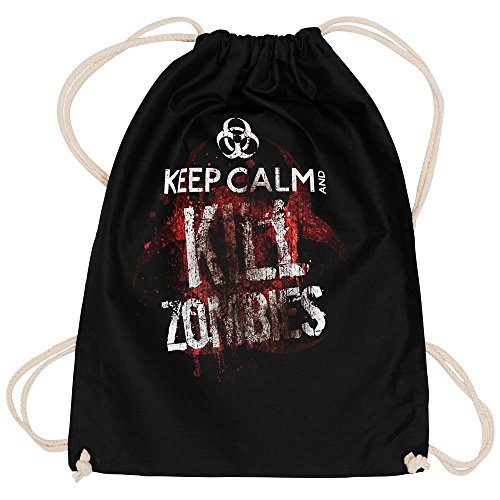 Top Fuel Fashion Rucksackbeutel Keep Calm and Kill Zombies