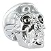Produktbild Silber Chrom Keramik Totenkopf. Reflektierende vergoldet Echthaar Kopf. Unique Home Decor oder Geschenk