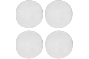 SUEVUT Tampon de polissage en laine d'agneau, 4x 125mm Feutre de Laine Tampon de Polissage Roues de Polissage Auto-adhésif pour Meubles Automobiles Hardmare Blanc