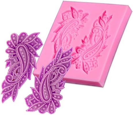 Yaxitu Peacock Feather Silicone Fondant Cake Decorating Mould Chocolate Mould Baking