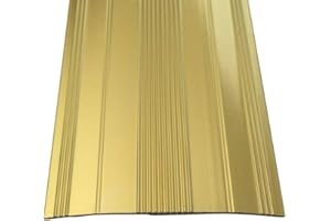 FLOORING DIRECT Metal Extra Wide Carpet Cover Strip Door Bar Trim (900mm, Brass)