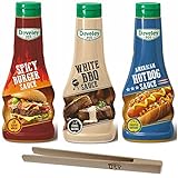 Develey Testpaket spicy Burger, white BBQ, Hot Dog Sauce +...
