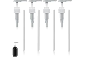 BFUZXY Lot de 4 pompes de dosage, pompe à sirop, distributeur de shampoing, pompe doseuse de 1 l de sirop
