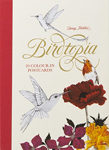 Birdtopia 20 colour-in postcards