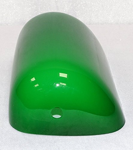 Lampenschirm für Bankerslampe, Ersatzschirm Banker Lampe, Grün – Weiß - 4