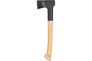 Fiskars Norden Universalaxt N12, Länge: 49,5 cm, Karbonstahl/FSC-zertifiziertes Holz, 1051144