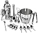 Produktbild Buddy 16teiliges Edelstahl Wein und Cocktail Bar Set - Bar Kit inkl. Essential-Werkzeuge und Eis Eimer w/Bonus 1000 Barkeeper Rezepte eBook