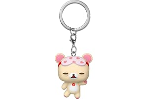 Funko POP! Nyckelring: Rilakkuma - Korilakkuma Sleepy | Officiell gadget – nyckelring med minifigur samlarobjekt för nycklar, ryggsäck och väska – festklänning och present