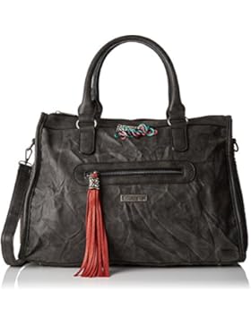 Les Tropéziennes Damen Tyr03 Shopper, Schwarz (Black), 15x30x43 cm