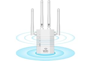 GETUE WLAN Verstärker WLAN Repeater bis zu 13800sq.ft, WiFi Repeater mit Ethernet Port, WiFi Extender Kompatibel zu Allen WLAN Geräten, 1200Mbit/s 5GHz & 2,4GHz, G-F71