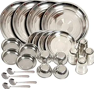 Kitchen Pro Stainless Steel Dinner Set Of 24 Pcs