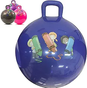 Storio Inflatable Hopper Ball for Kids ( Hip-Pity Hop Ball, Hopping Ball, Bouncy Ball with Handles, Sit & Bounce, Kangaroo Bouncer, Jumping Ball )