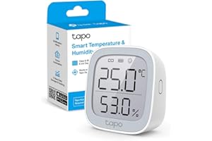 Tapo T315 Monitor Intelligente di Temperatura e umidità con Display E-Ink da 2,7", Sensore di Alta Precisione Svizzero, Risparmio Energetico, Hub Richiesto