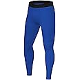 PowerLayer Men's Running Workout Thermal Compression Base Layer Leggings Tights