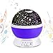 Produktbild Upgrade- Musik LED Projektor Sternenhimmel für Kinderzimmer Romantischer Lampe Sternenhimmel Beleuchtung Rotierend Aufladbar Babaybett Deko von XFH(Lila-Music)