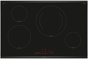 Bosch - Placa de Inducción, 80 cm, Serie 6, 4 Zonas de Cocción, PerfectFry Plus, Home Connect, Negro, PIE875HC1E